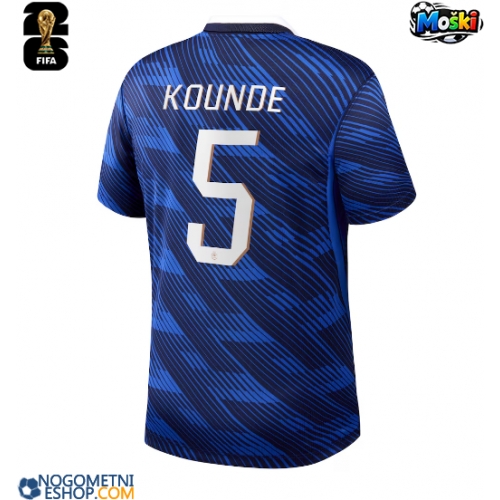 Moški Nogometni dresi Francija Jules Kounde #5 Domači SP 2026 Kratek Rokav
